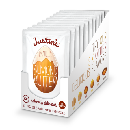 JUSTINS Vanilla Almond Butter 1.15 oz., PK60 78496